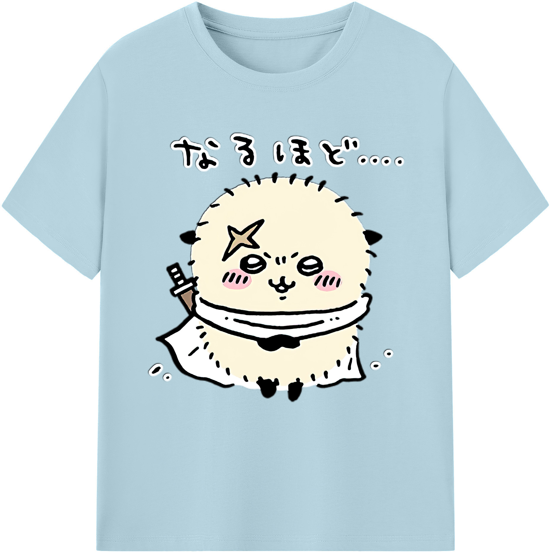 （画像用） ちいかわ ラッコ Chii-kawa Sea otter 綿100％半袖Tシャツ（フロントプリント）
